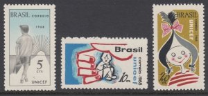 Brazil 1099-1101 UNICEF mint