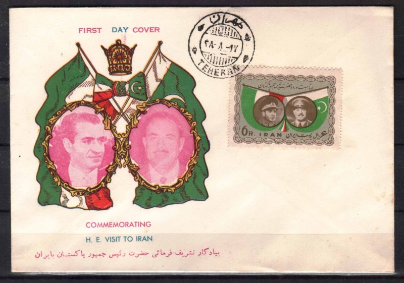 IRAN PERSIA 1959 PAKISTAN PRESIDENT AYUB KHAN VISIT