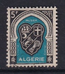 Algeria  #221   used   1947  Arms 5fr