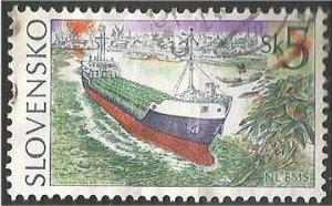 SLOVAKIA, 1994, used 5k, Cargo ship Scott 201