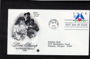 2440 Love, FDC, PCS addressed