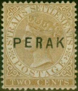 Perak 1881 2c Brown SG7 'Narrow R' Fine LMM