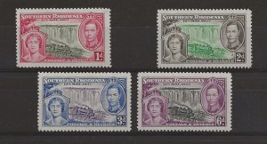 Southern Rhodesia 1937 Coronation sg.36-9 set of 4 MNH 