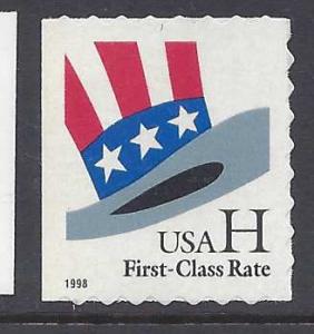 3269 Catalog # Uncle Sam's Hat First Class Single Stamp (33) Cent From ATM Bkltl