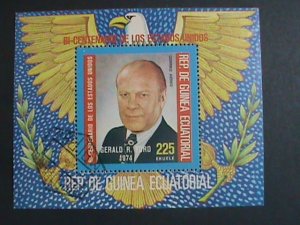 GUINEA EQUATORIAL 1974-BICENTENARY OF AMERICAN REVOLUTIONARY-PRESIDENT FORD