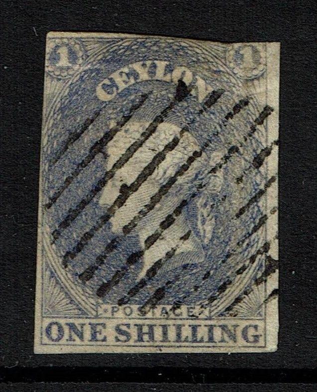 Ceylon SG# 10 - Used / Possible Tiny Shallow Thin - Lot 090317