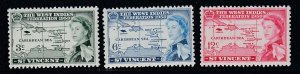 St. Vincent # 198-200, West Indies Federation, Mint NH, 1/2 Cat.