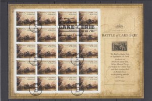 ​(FZ13) USA #4805 Battle of Lake Erie full forever sheet of 20  VF Used