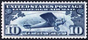 SC#C10 10¢ Lindbergh Flight (1927) MLH