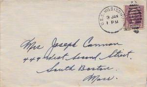 United States Ships 3c Washington 1935 U.S.S. Mississippi Type 6 BB 41 to Sou...