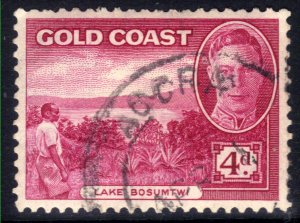 Gold Coast 1948 KGV1  4d Magenta Used SG 141 ( L859 )