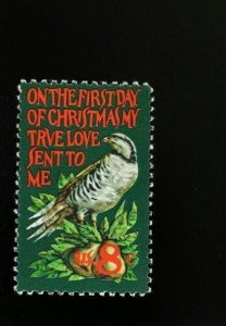 1971 8c Christmas, Partridge, True Love Sent to Me Scott 1445 Mint F/VF NH