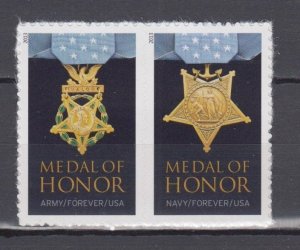 ​USA Sc#4822-23,US Army / Navy Medal of Honor forever stamps  MNH