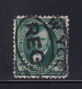 263 VF used neat REG cancel Scarce with nice color cv $ 2600 ! see pic !