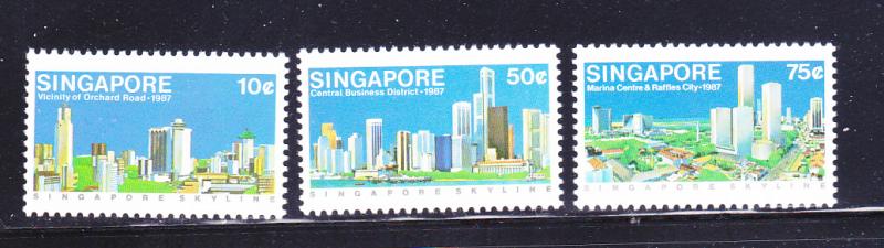 Singapore 499-501 Set MNH Views Of Singapore