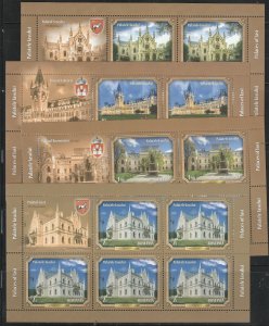 ROMANIA 2021 STAMPS IASI CITY PALACE MNH POST SHEETS ARCHITECTURE