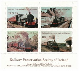 (I.B) Ireland Cinderella : Railway Preservation Society £1.23 