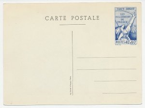 Postal stationery France 1939 Scout - Archery