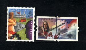 Canada #1866-67   -1   used VF 2000 PD