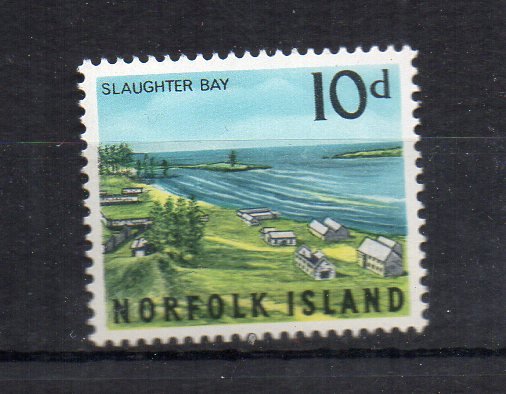 NORFOLK ISLAND - SLAUGHTER BAY - 1964 - 10d -