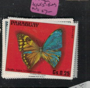 Paraguay Butterfly SC 1655-8 MNH (5epo)