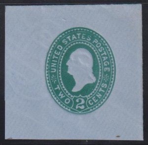 US Postal Stationery and Cut Squares #U321 MINT  SUP FC 47x46 mm Cat Value: $150