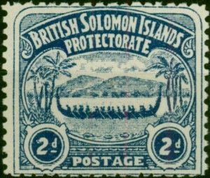 British Solomon Islands 1907 2d Indigo SG3 Fine & Fresh LMM