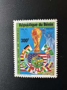 Benin 1994 Mi. 623 DEFECT Football FIFA USA Statue Liberty New York