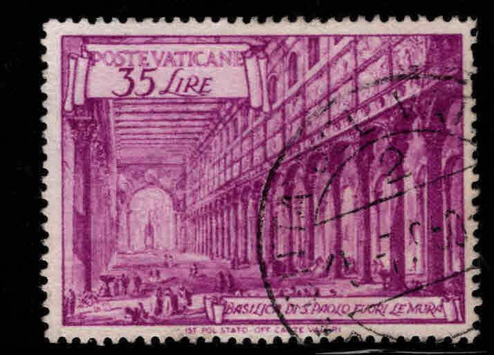 VATICAN Scott 129 Used key 1949 stamp