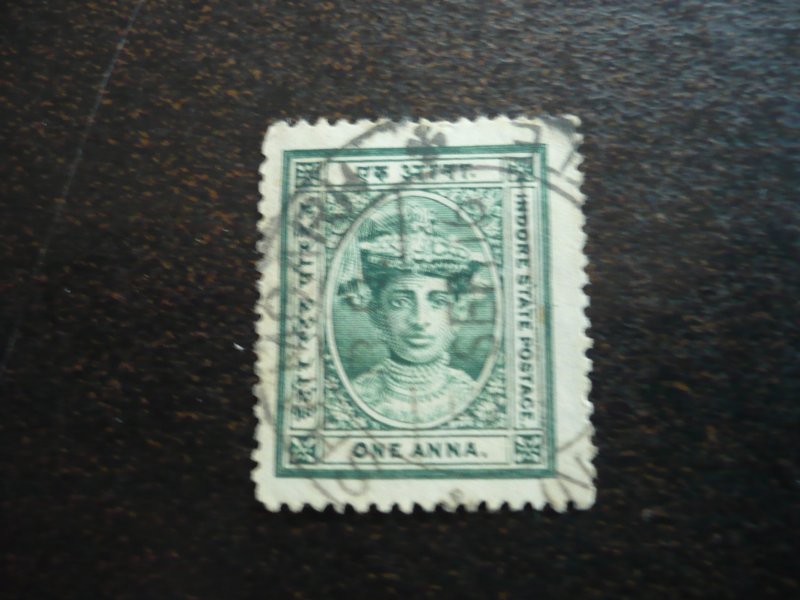 Stamps - India - Indore - Scott# 10  - Used Stamp