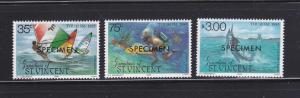 St Vincent Grenadines 484, 486-487 Specimen MHR Tourism