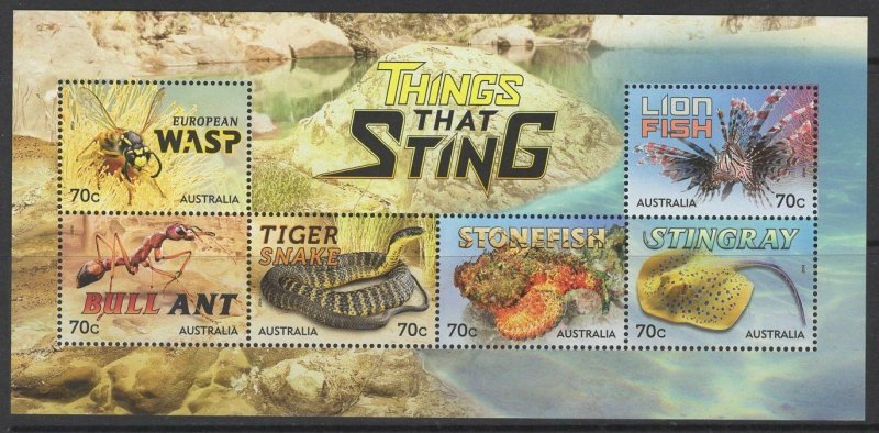 AUSTRALIA SGMS4249 2014 THINGS THAT STING MNH 