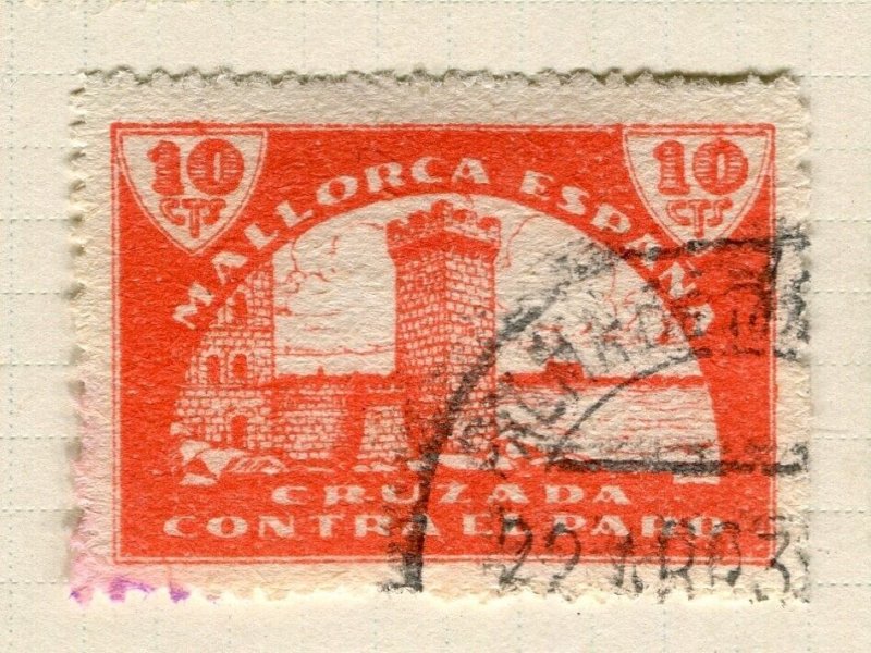 SPAIN; 1930s early Civil War period fine used Local issue, Mallorca