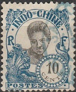 Indo-China, #107  Used From 1922-23