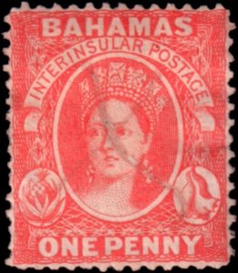 BAHAMAS 2 USED F VF PREF 14-16 1861