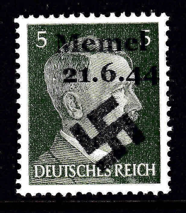 GERMANY 509 MEMEL 21.6.44 OVERPRINT OG NH U/M VF BEAUTIFUL GUM