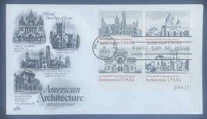 Scott 1841a FDC American Architecture  Artcraft Cachet