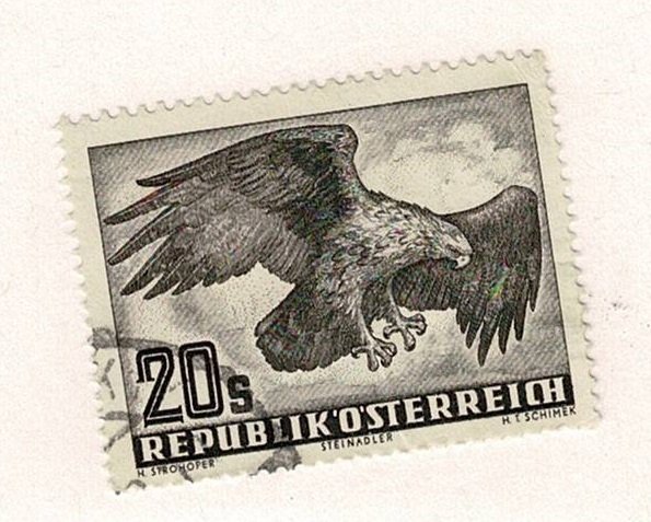 Austria #C60 used 20s eagle
