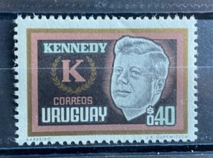 (577) URUGUAY 1965 : Sc# 715 PRESIDENT JOHN F. KENNEDY - MNH VF