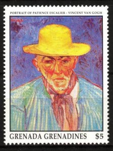 Grenada Grenadines 1991 Art Paintings Vincent Van Gogh Portrait MNH