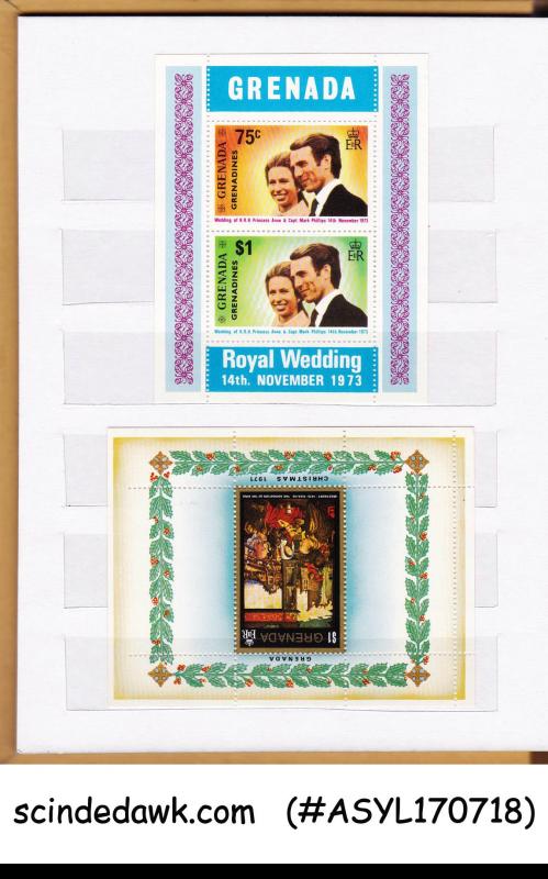 COLLECTION OF GRENADA MNH STAMPS IN STOCK BOOK