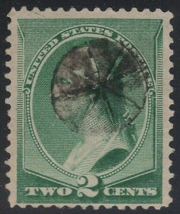 US Scott # 213 2c Washington Fancy Cancel Nice Strike