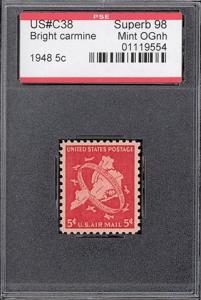 Scott #C38 Mint, OG, NH, PSE Graded Superb 98