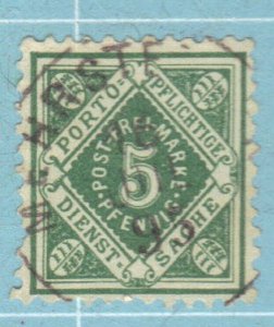 GERMANY, WURTTEMBERG SC #O4 USED 5m 1875-1900