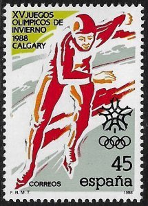 Spain #2545 MNH Stamp - Calgary Winter Olympics