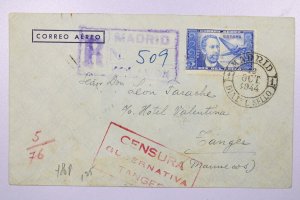 Spain 1944 Vendor Airmail Cover to Morocco / FDC - L39255