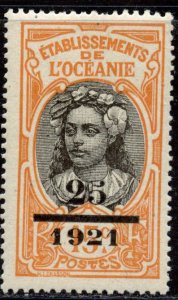 French Polynesia # 59, Mint Hinge
