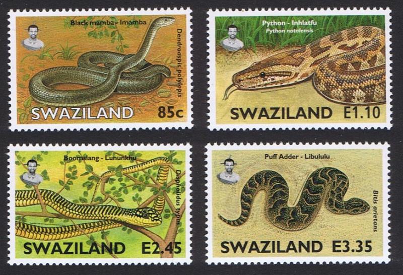 Swaziland Snakes 4v SG#746/49