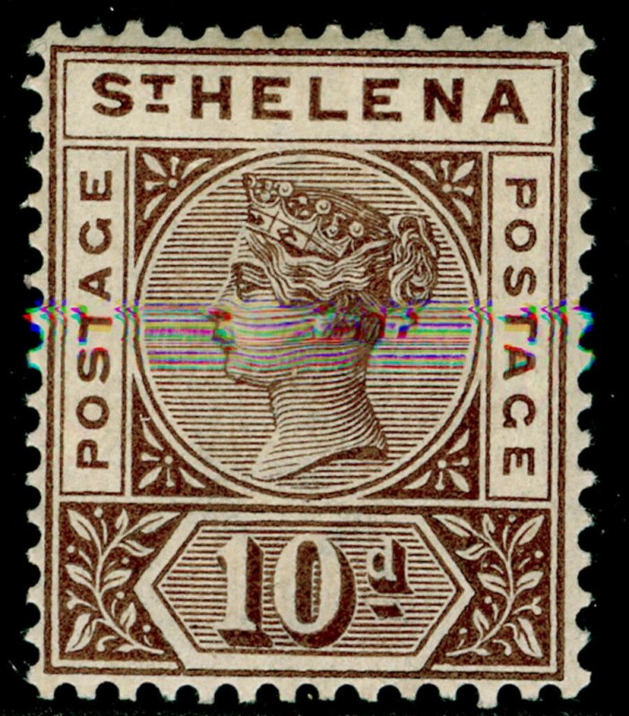 ST. HELENA SG52, 10d brown, M MINT. Cat £25.