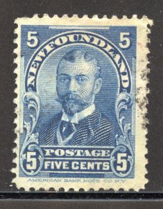 Newfoundland Scott 85 Used H - 1899 George V as Duke of York - SCV $3.00